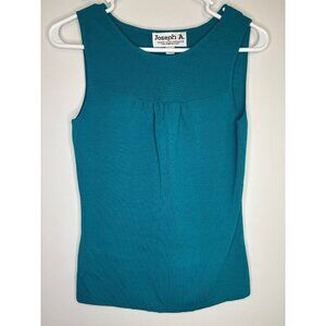 JOSEPH A NEW Top Sleeveless Womens M Ocean Stretch Knit Ribbed Scoop Neck